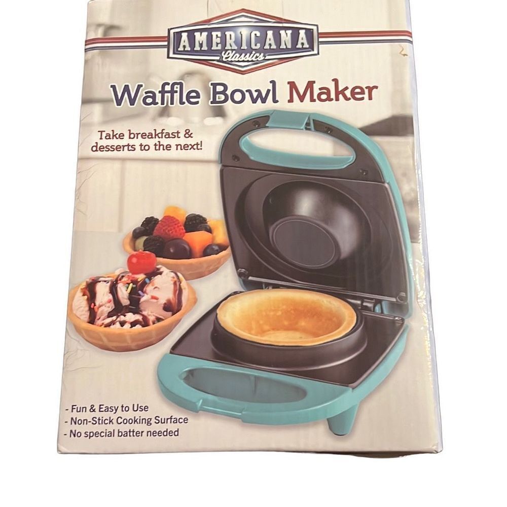 Americana Classics Waffle Bowl Maker NIB